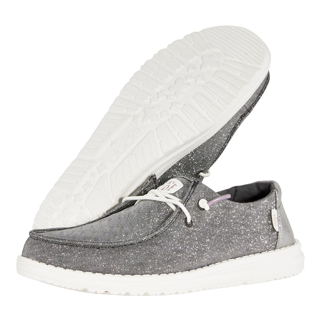 Wendy Metallic Sparkle Wide – Charcoal - Image 3
