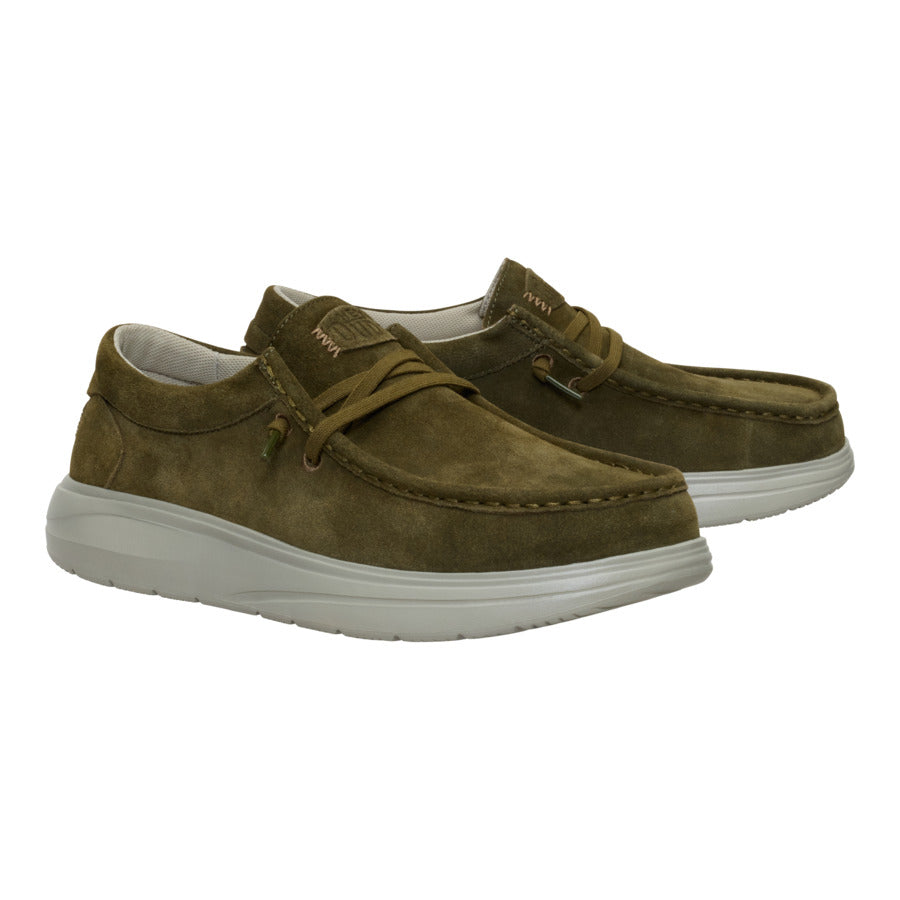Wally Comf Suede – Dark Olive/Stone Grey - Image 3