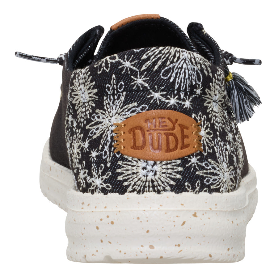 Wendy Funk Embroidered Floral – Black - Image 5