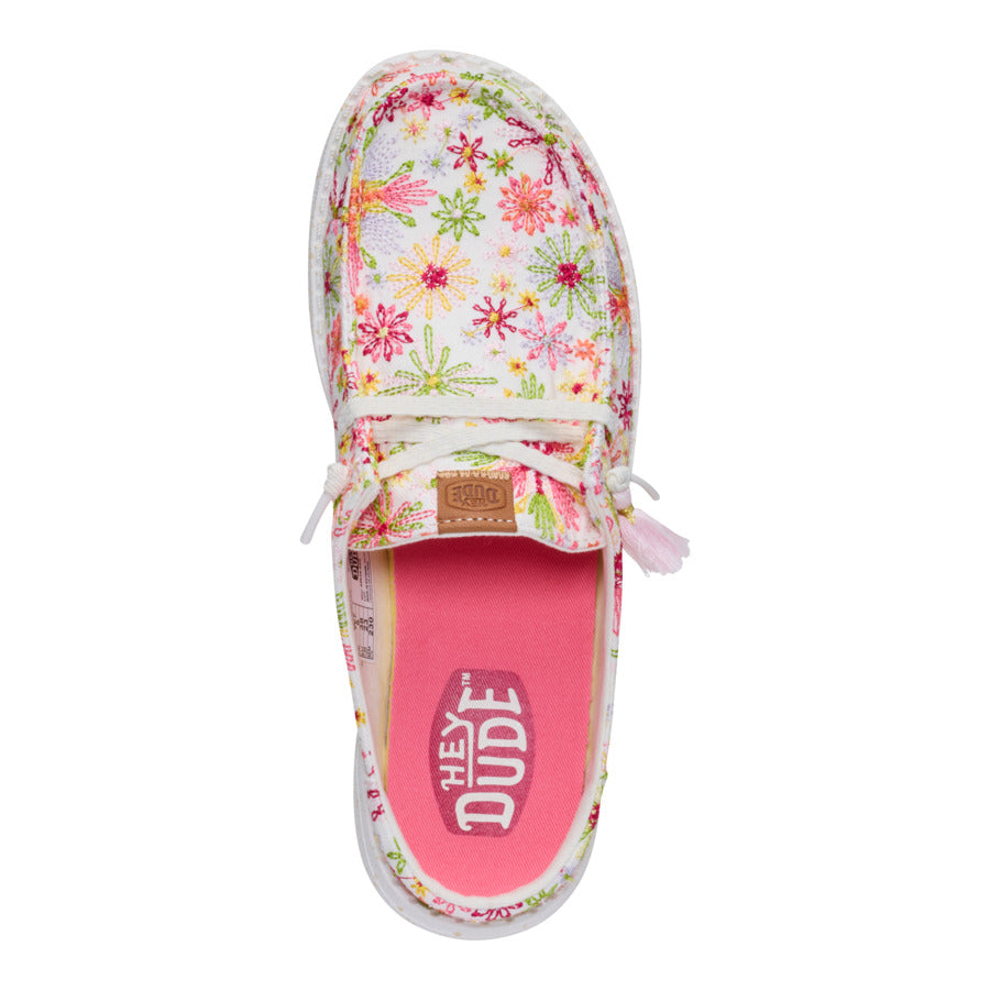 Wendy Slip Embroidered Floral – White/Multi - Image 6